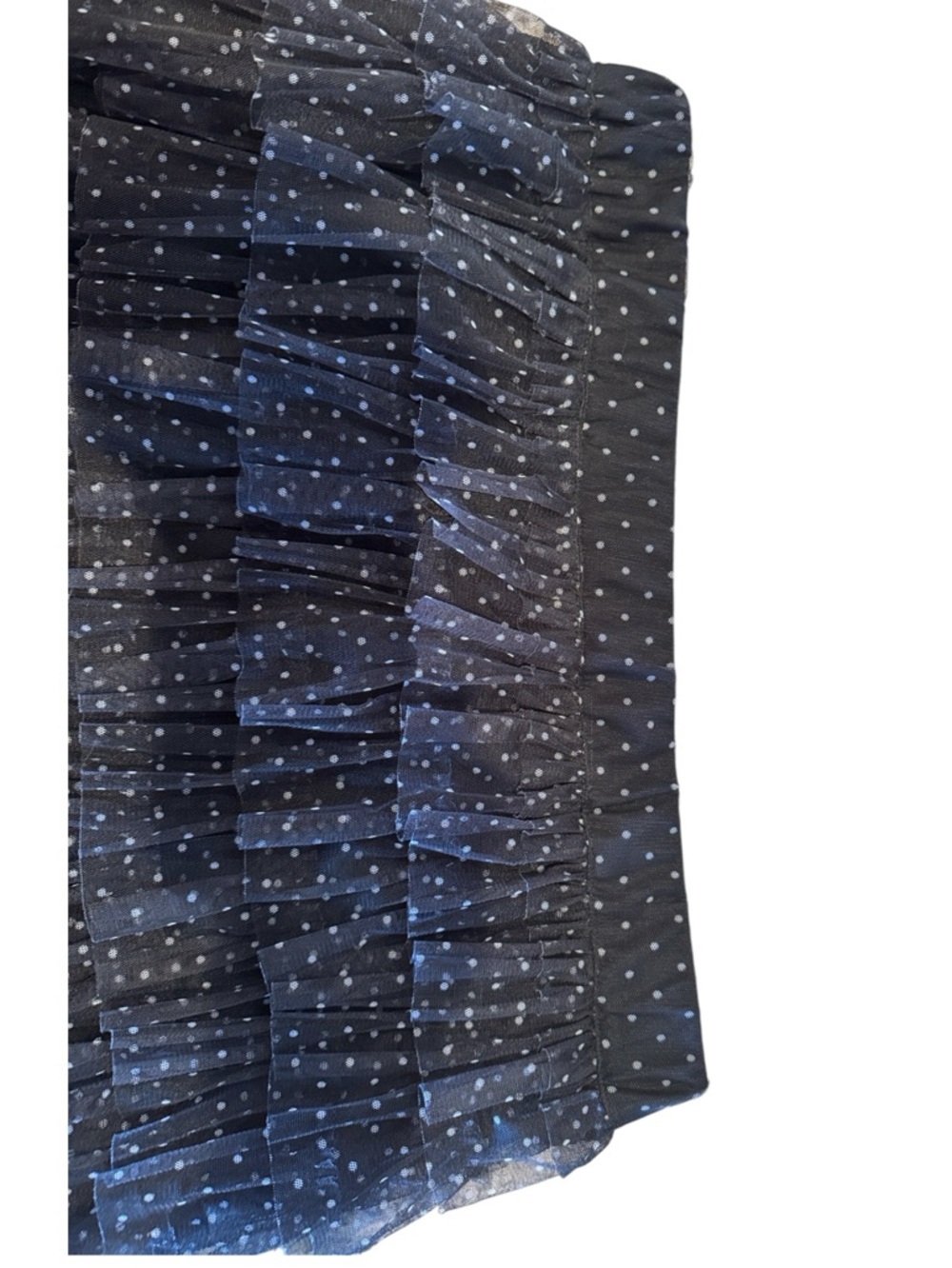 Cupcakes & Cashmere Black Tiered Tulle Midi Skirt Glam Sheer Layers Size Large - Picture 5 of 13